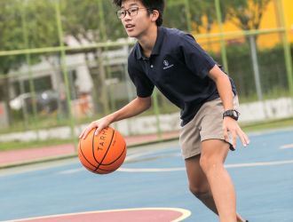 Middleton International School Highschool Student Playing Basketball