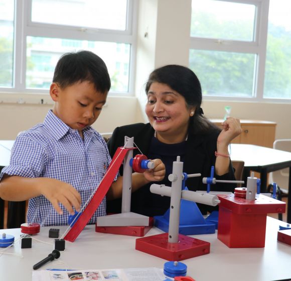 Atima Joshi Interacting with a student